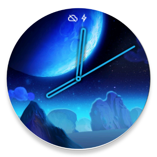 Twilight space wear watch face