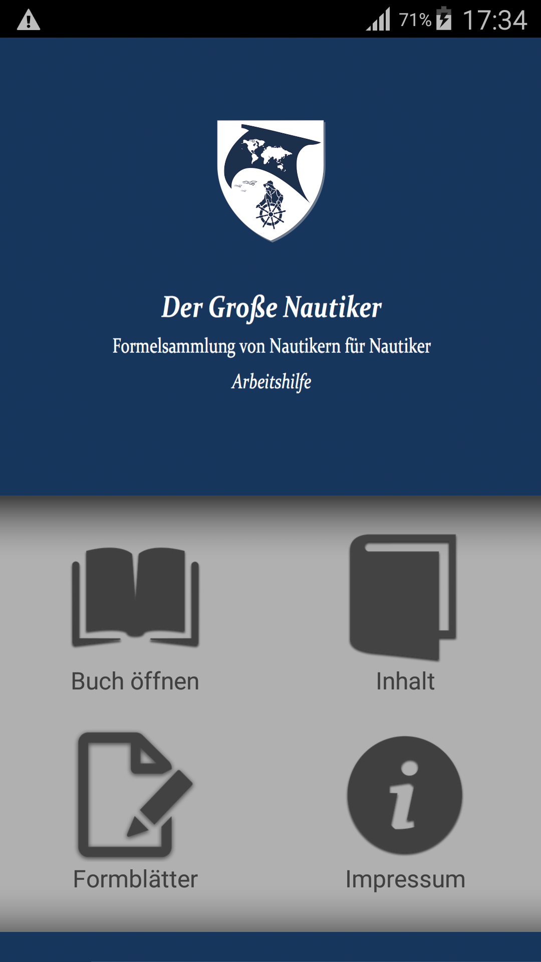 Android application Der Große Nautiker screenshort