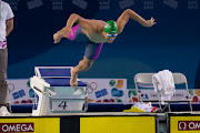 Michael Houlie of South Africa winning Gold during the Men's 50m Breaststroke on day 6 of Buenos Aires 2018 Youth Olympic Games at Olympic Stadium on October 12, 2018 in Buenos Aires, Argentina. 