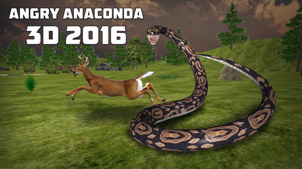 Android application Angry Anaconda 3D 2016 screenshort