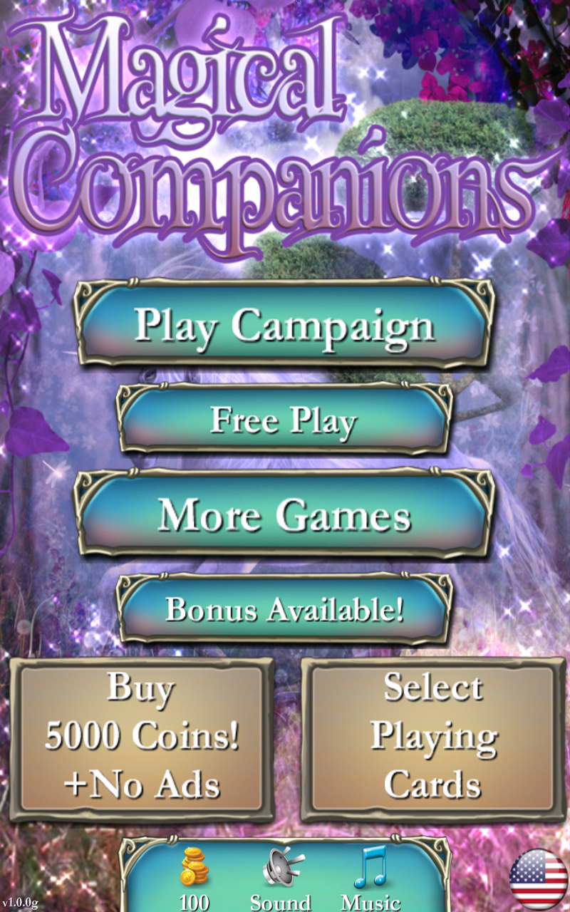 Android application Solitaire: Magical Companions screenshort
