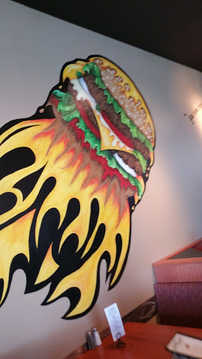 Flaming Burger Mural