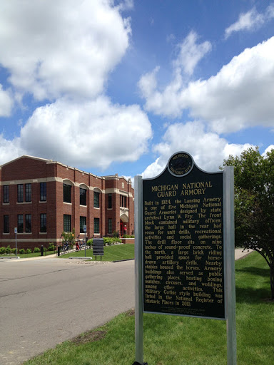 Built in 1924, the Lansing Armory is one of five Michigan National Guard Armories designed by state architect Lynn W. Fry. The front block contained military offices; the large hall in the rear...