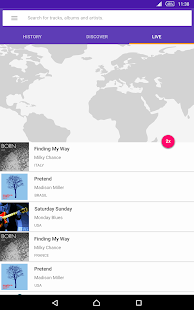 TrackID™ – Musikerkennung Screenshot