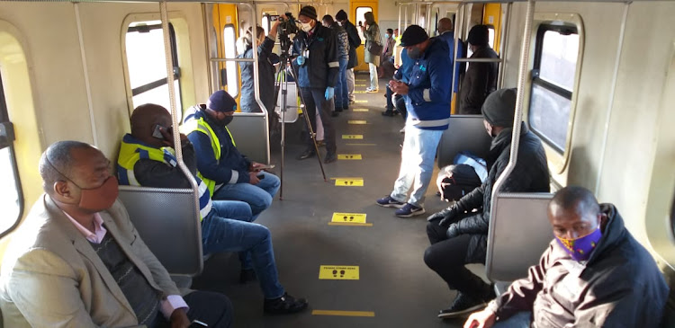 The first train to operate in Gauteng delayed by thieves