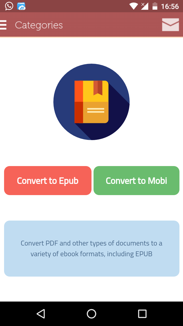 Android application Epub Converter | PDF to Epub screenshort
