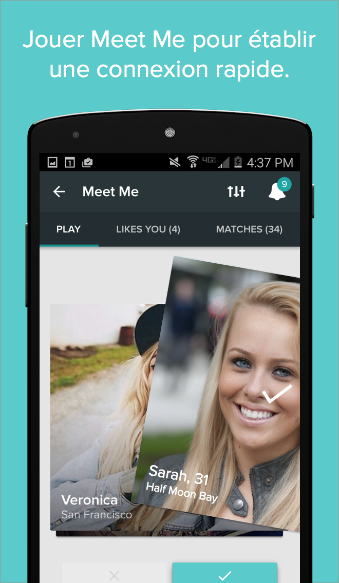 Android application hi5 - meet, chat & flirt screenshort