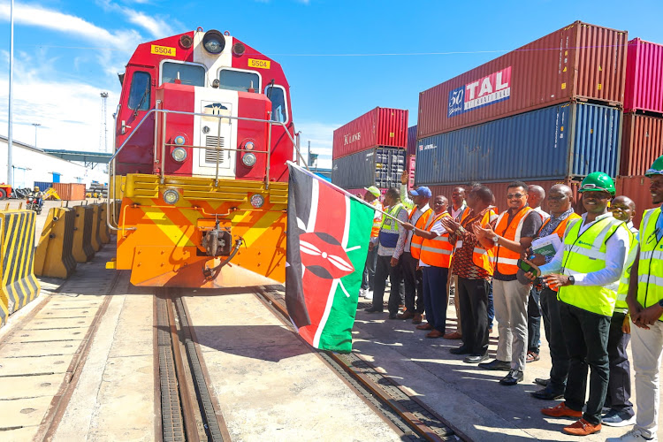Flagging off of the second consignment of 50,000 metric tons of subsidized fertilizer.