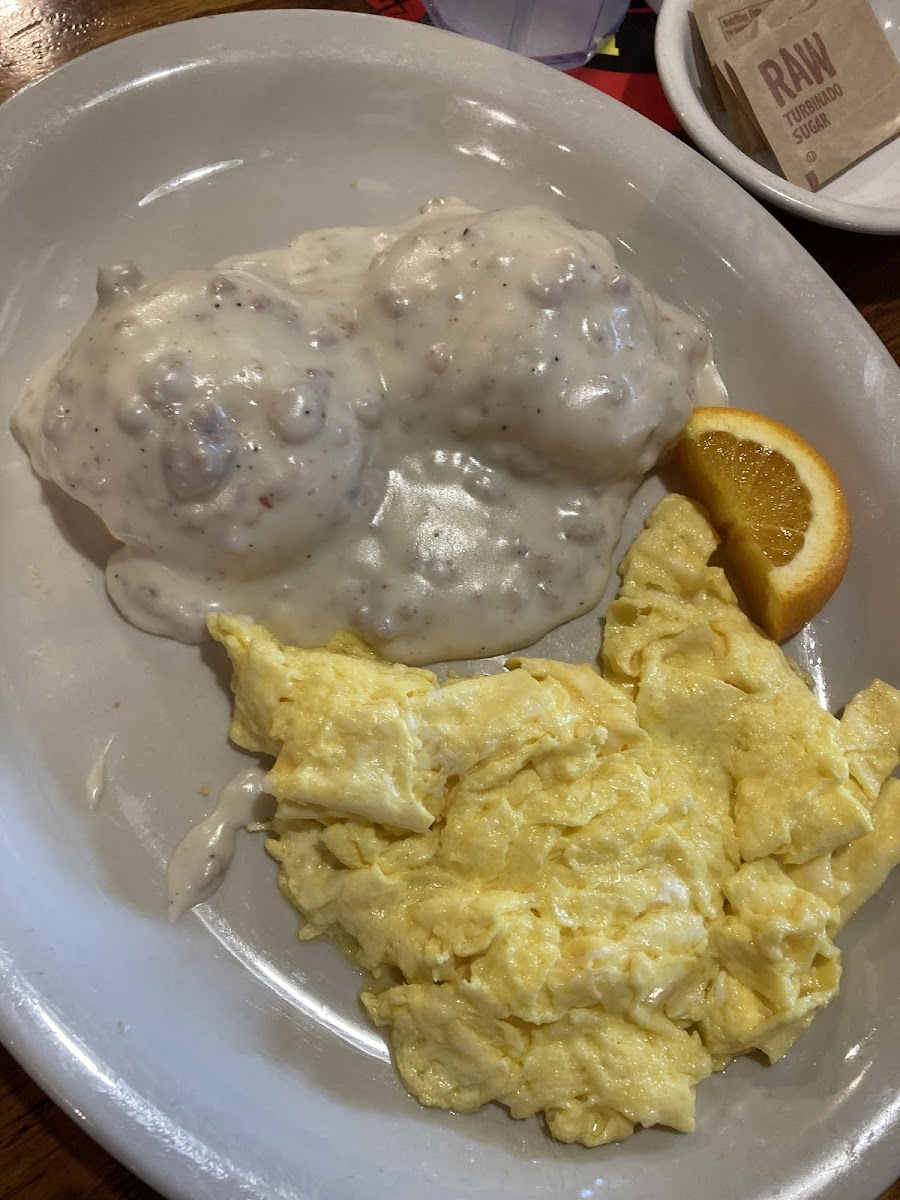 Biscuits and gravy! Gluten Free!!