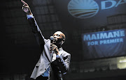 HEIR, APPARENTLY: The DA's Mmusi Maimane works the crowd