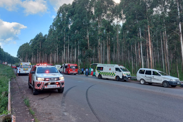 Seven people were injured when their vehicle collided with an unidentified vehicle north of Tzaneen on Monday afternoon.