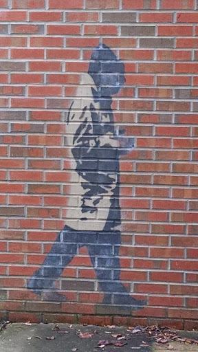 Walking Man Mural