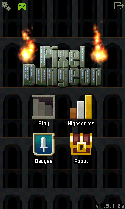 Android application Pixel Dungeon ML screenshort