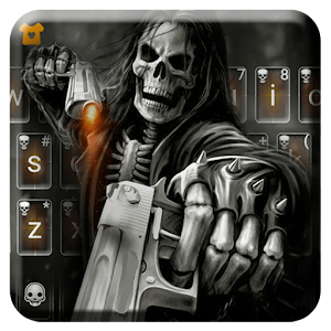 Download Death Gun Skull Keyboard Theme For PC Windows and Mac