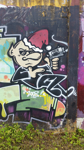 Tondi maffia man graffiti