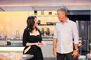 Nigella Llawson and Anthony Bourdain on the set of cooking comeptition show 'The Taste'. Nigella said that she was heartbroken to hear about Anthony’s death.