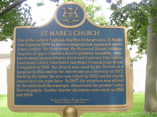 One of the earliest Anglican churches in the province, St. Mark's was begun in 1804 to serve a congregation organized twelve years earlier. Its first rector, the Reverend Robert Addison, chaplain...