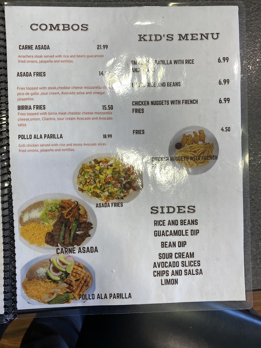 Pupuseria Salvadoreña Restaurant gluten-free menu