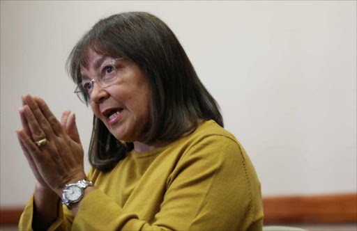 Cape Town Mayor Patricia de Lille during her press conference at the Cullinan Hotel after she was ousted by the Democratic Alliance Picture: ESA ALEXANDER