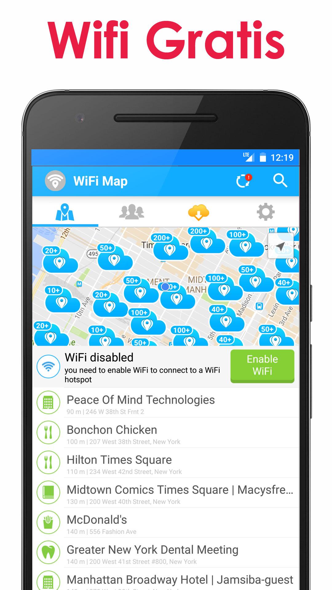 Android application WiFi Map®: Find Internet, VPN screenshort