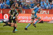 Lood de Jager of the Bulls during the Super Rugby match between Vodacom Bulls and Hurricanes at Loftus Versfeld Stadium on February 24, 2018 in Pretoria.