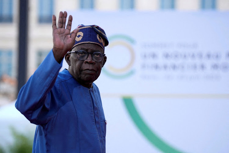 Nigerian President Bola Tinubu arrives in Paris, France. Picture: LEWIS JOLY/REUTERS