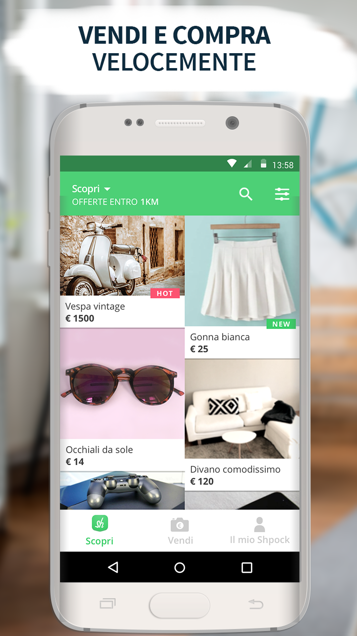 Android application Shpock: Buy & Sell Marketplace screenshort