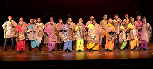 Soweto Gospel Choir in action during media event at the Civic's Nelson Mandela Theatre in Braamfontein. PIC: ROBERT BOTHA. 15/3/06. © BUSINESS DAY. FM. 16/2/07. PG 22. Soweto Gospel Choir. SMOOTH SOUNDS: The Soweto Gospel Choir in action at the Johannesburg Civic Centre's Nelson Mandela Theatre. 31/08/07. pg 10. Sow.