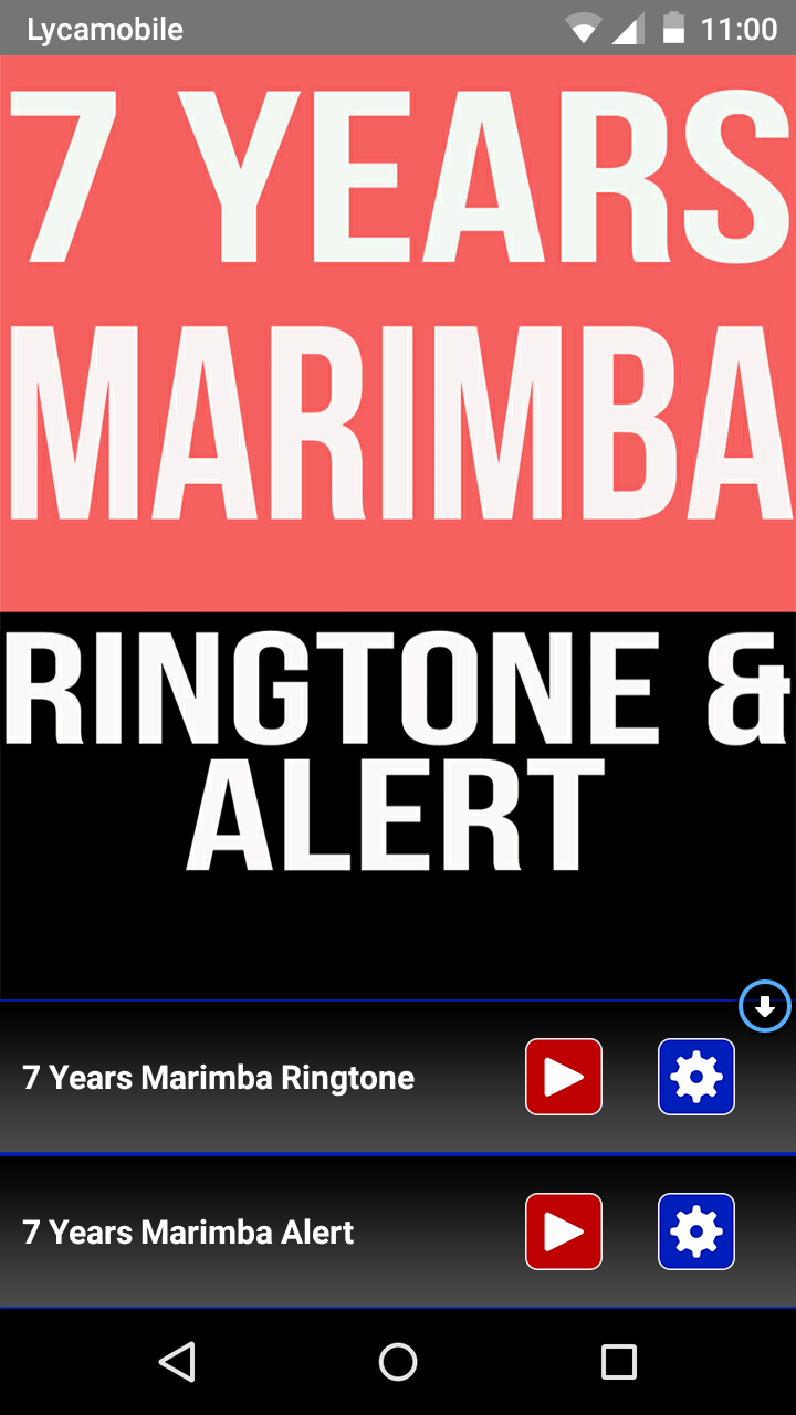 Android application 7 Years Marimba Ringtone screenshort