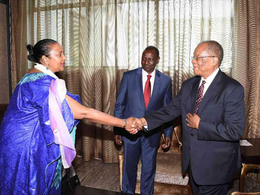 Foreign Affairs CS Amina Mohamed, DP William Ruto and Swaziland Prime Minister Barnabas Dlamini /DPPS