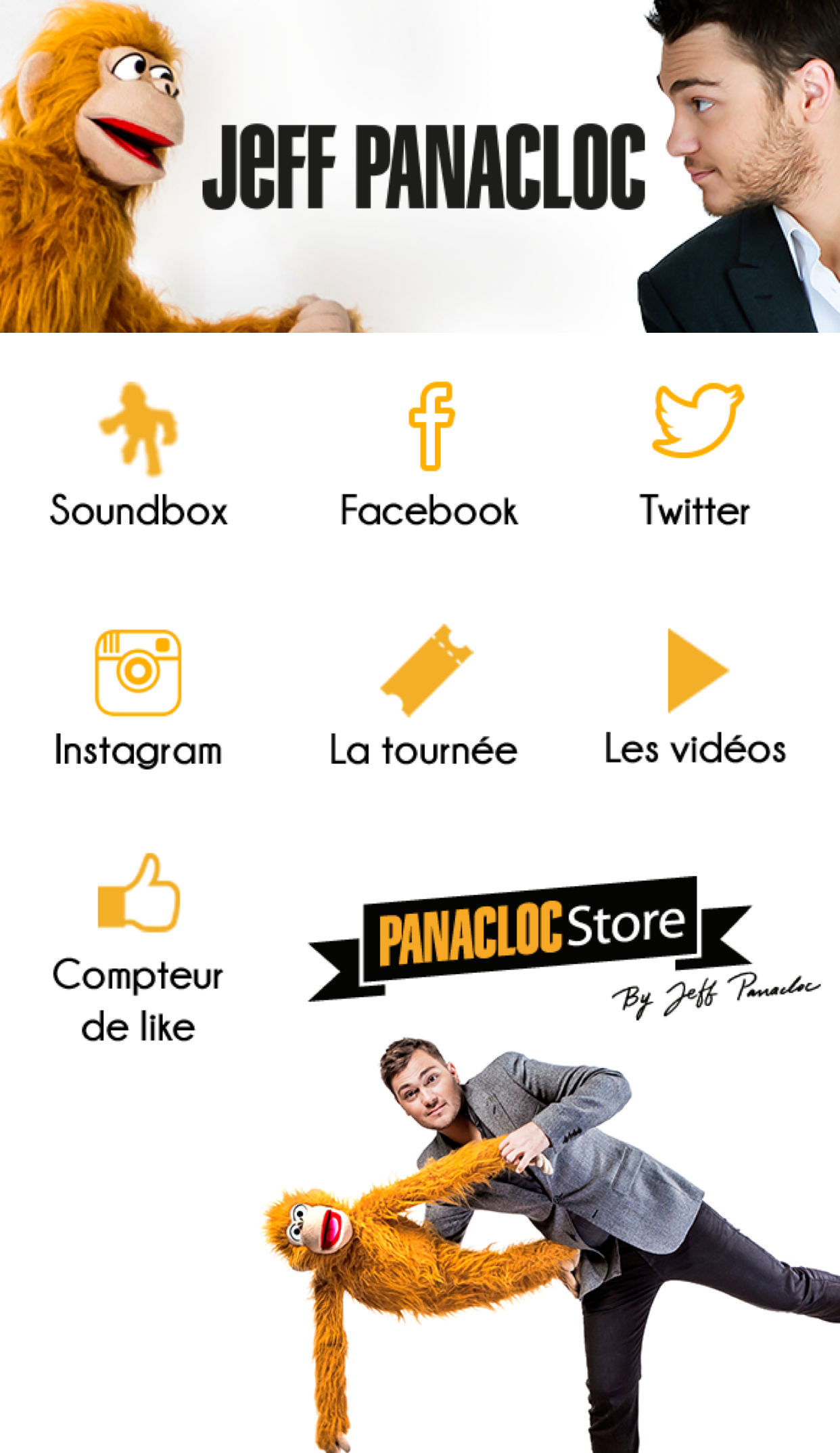 Android application Jeff Panacloc et Jean-Marc screenshort