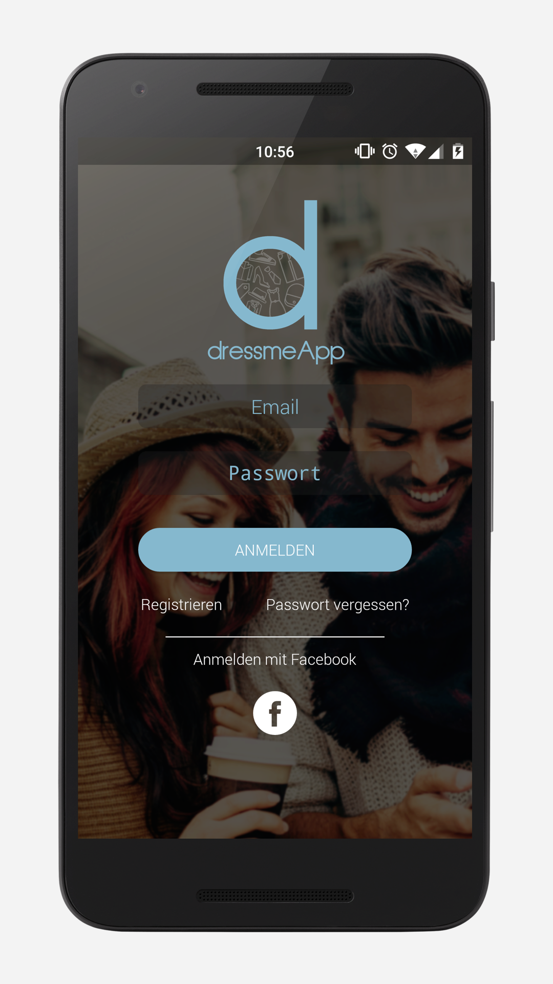 Android application dressmeApp screenshort