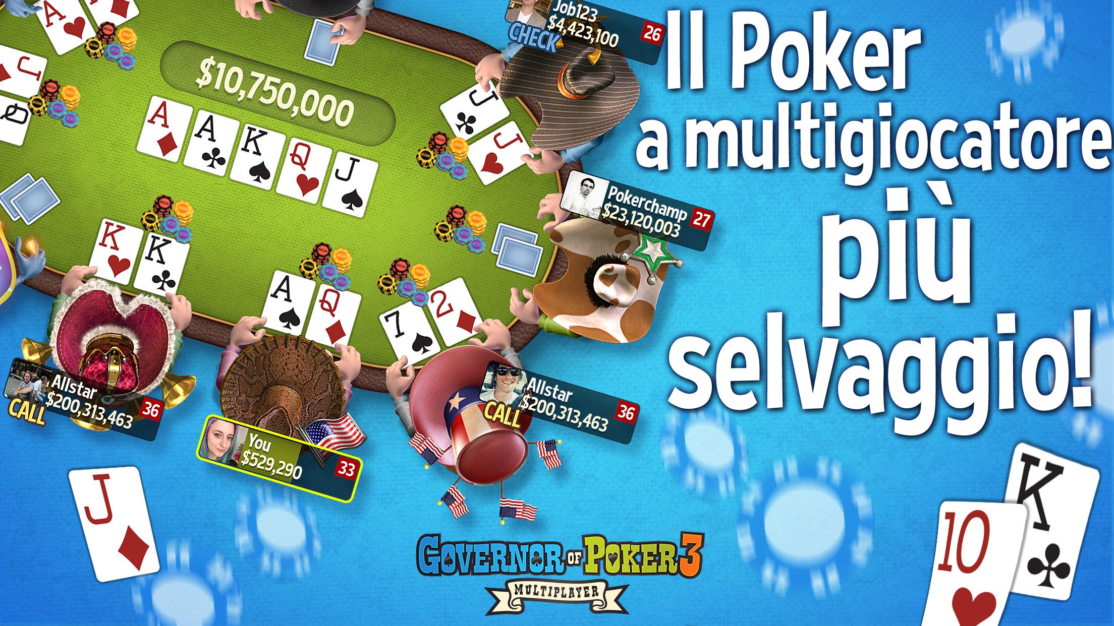 Android application Governor of Poker 3 - Texas screenshort