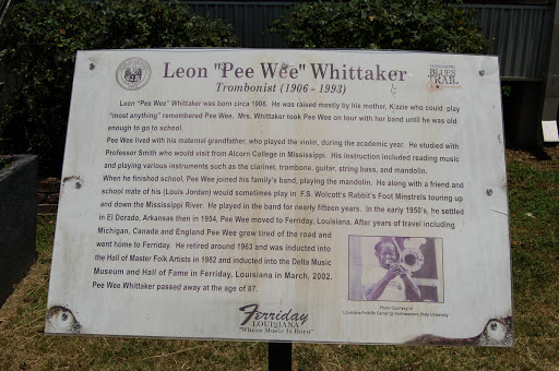 Leon "Pee Wee” Whittaker was born circa 1906. He was raised mostly by his mother, Kizzie who could play "most anything” remembered Pee Wee. Mrs. Whittaker took Pee Wee on tour with her band until...