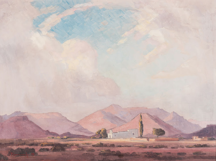 A work by Jacob Hendrik Pierneef that went on auction October 2018.