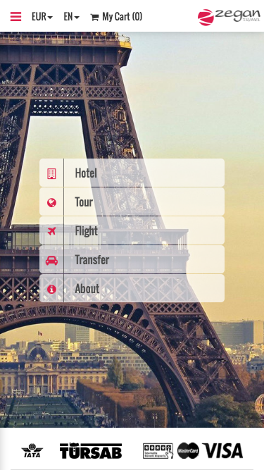 Android application Zegan Travel screenshort