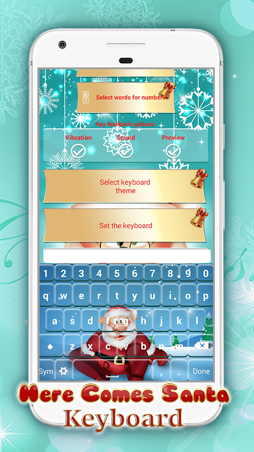Клавиатура Деда Мороза — приложение на Android