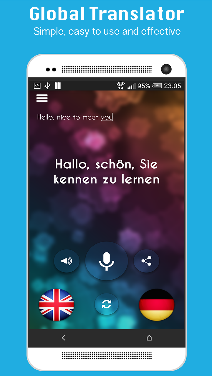 Android application Global Translator screenshort