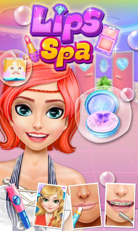 Android application Princess lips SPA  girls games screenshort