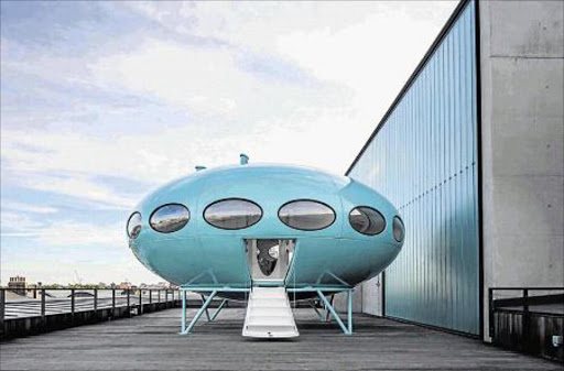 NEW LEASE OF LIFE: The restored alien spaceship Futuro house now in a London galler