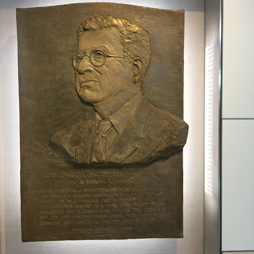 COBLENTZ CONCOURSE DEDICATED TO WILLIAM K. COBLENTZ  IN RECOGNITION OF HIS LEADERSHIP ROLE IN FOUNDING THE SAN FRANCISCO AIRPORT COMMISSION AND HIS 16 YEARS OF SERVICE ON THE COMMISSION, FOR HIS...