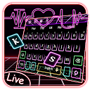 ダウンロード 3D Neon Live Hearbeat Keyboard Theme をインストールする 最新 APK ダウンローダ