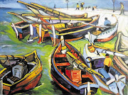 Irma Stern. Fishing boats.