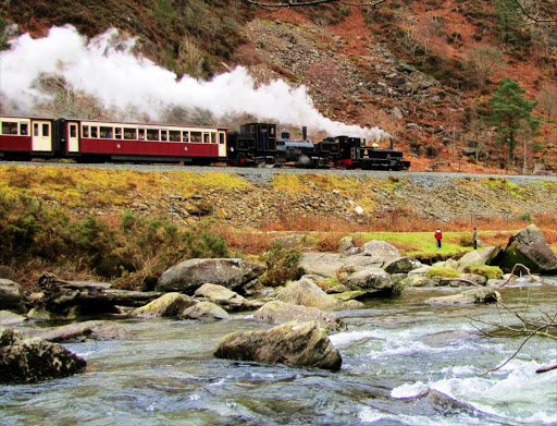 You'll be treated to some spectacular mountain scenery during the 2.5 hour journey from Caernarfon to Porthmadog aboard the Welsh Highland Railway.