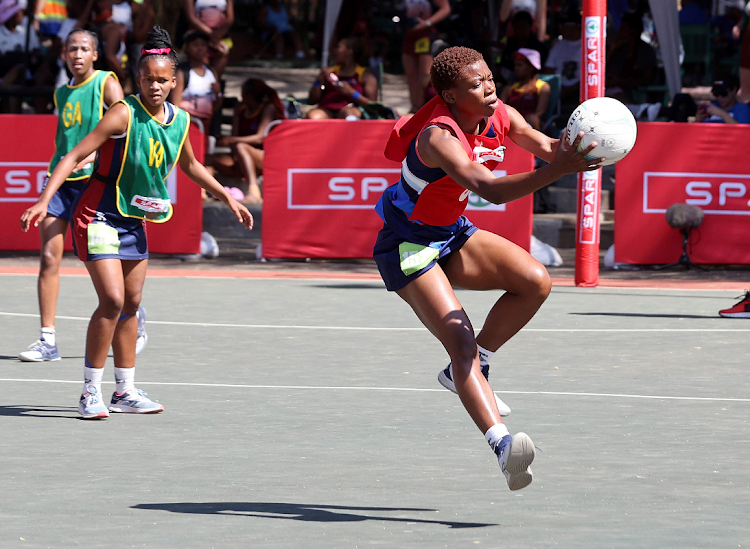 Caroline Paul of Tshwane in action against Cape Town during day four of the Spar netball championships.
