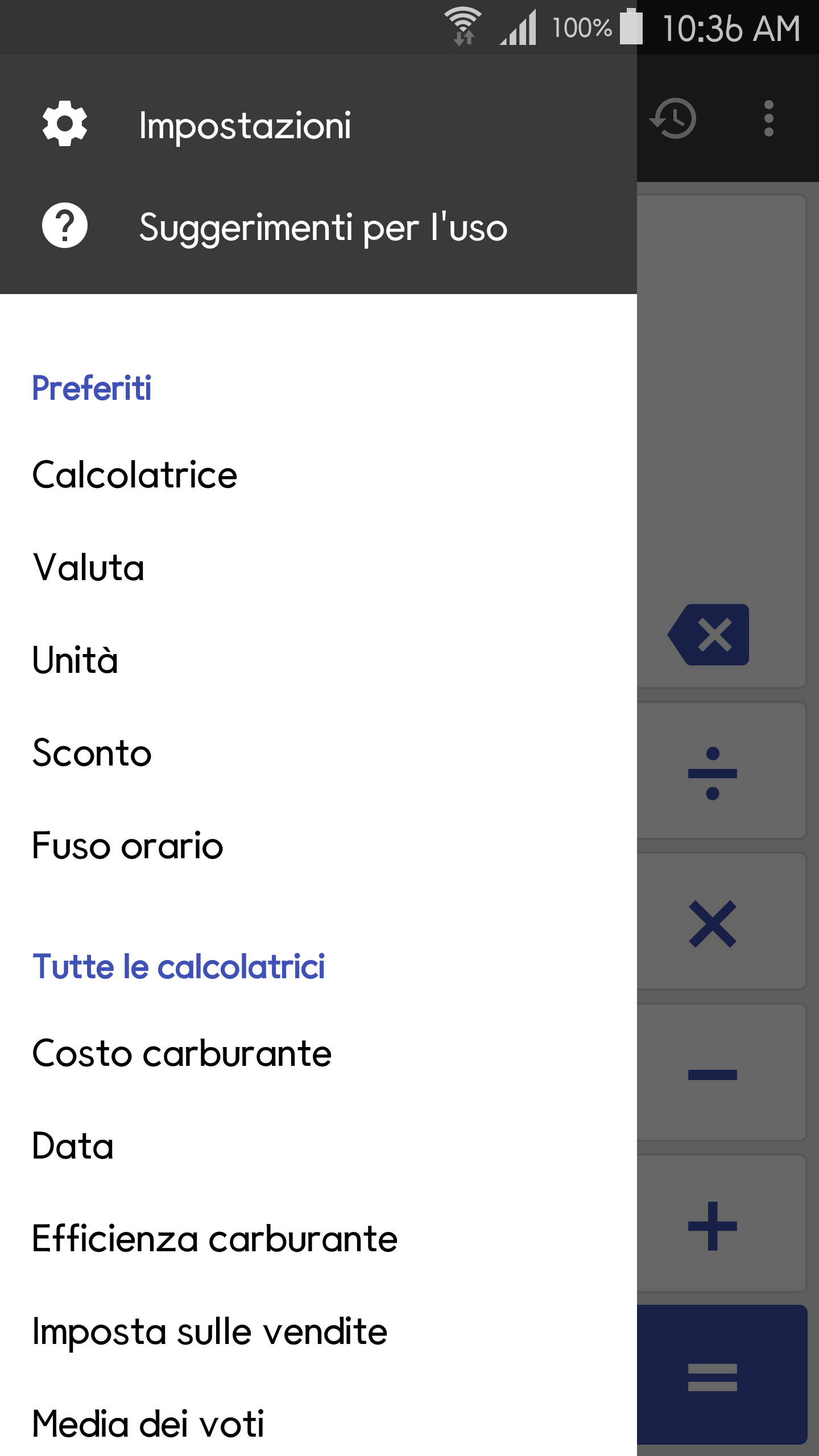 Android application ClevCalc - Calculator screenshort