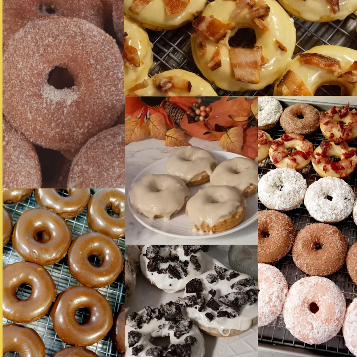 A few donuts options. These are the gourmet donuts favorite donut