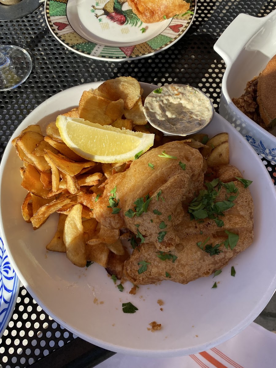 Fish & Chips...the tartar sauce was delicious too!
