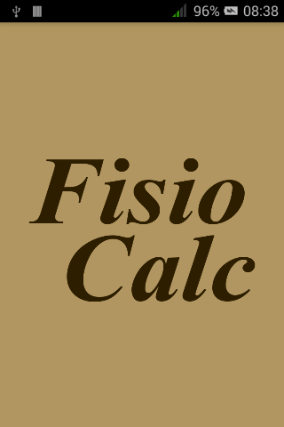 Android application FisioCalc screenshort