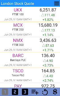 Stocks - London Stock Quotes screenshot for Android